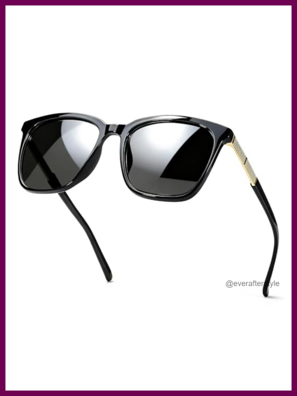 Oversized Square Polarized Sunglasses UV400 Protection for Women